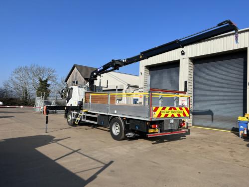 18T Street Lighting Vehicle Drop side with Crane