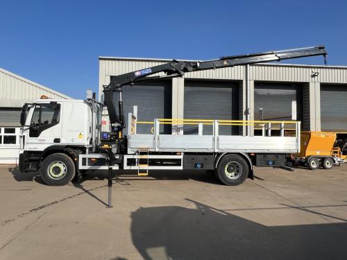 18T Street Lighting Vehicle Drop side with Crane