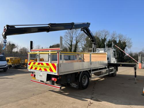 18T Street Lighting Vehicle Drop side with Crane