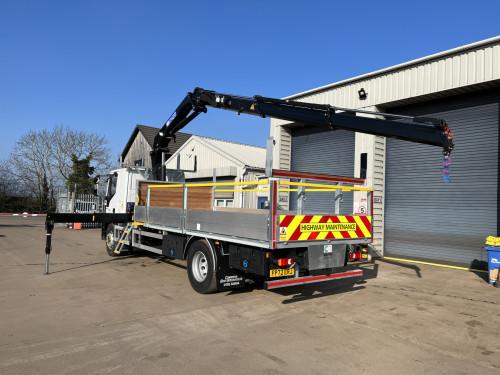 18T Street Lighting Vehicle Drop side with Crane