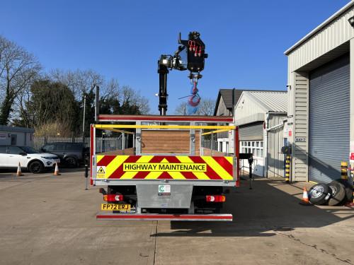 18T Street Lighting Vehicle Drop side with Crane